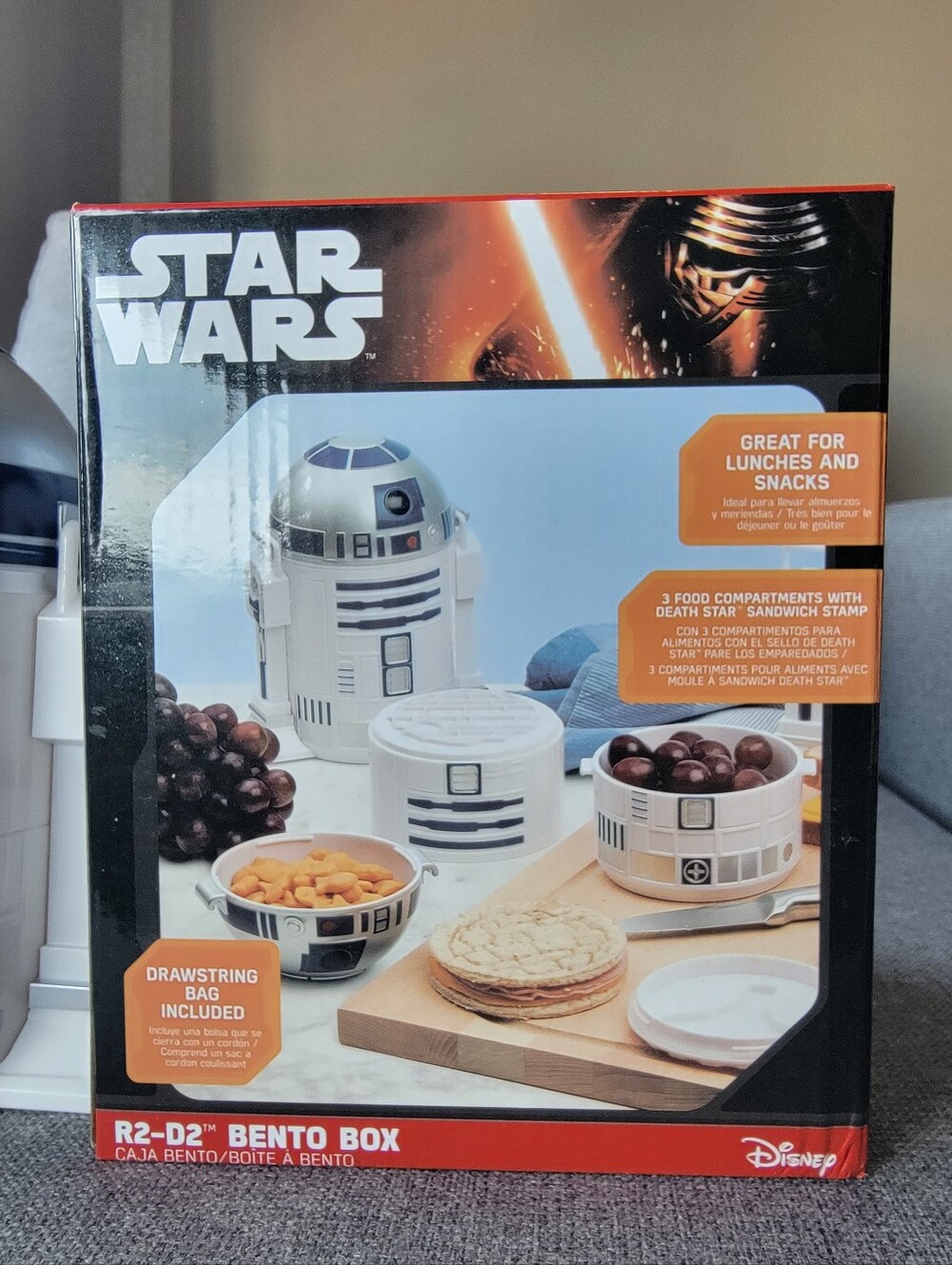 Star Wars R2‑D2 Bento Box • 3‑Tier Lunch Container • Never Used - Picture 3 of 6
